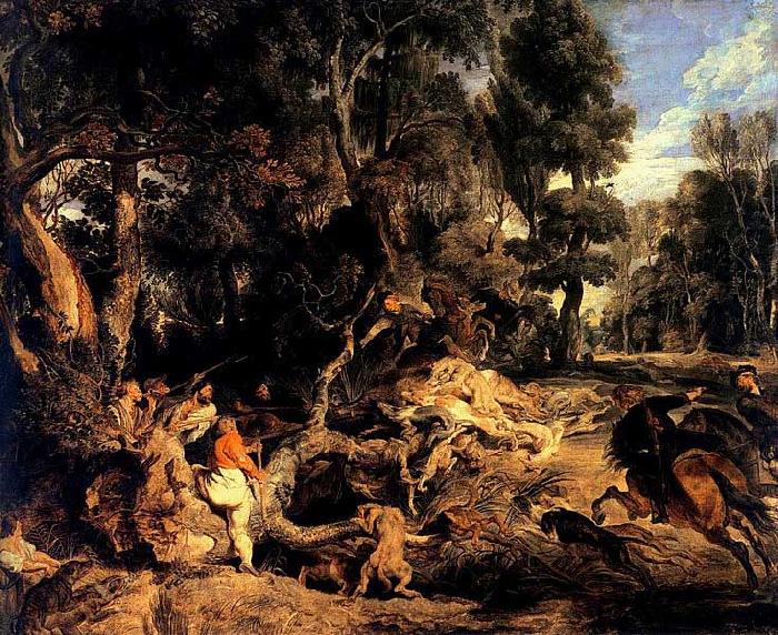 Peter Paul Rubens Wild-Boar Hunt china oil painting image
